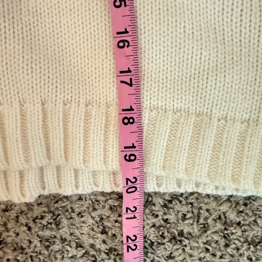 Jessica Simpson Rose Embroidered Slightly Cropped Sweater Women’s Size XL - Picture 8 of 8